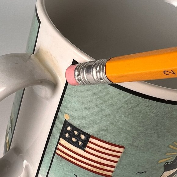 Vtg Coastal Breeze Lighthouse Coffee Tea Mug Cup 1998 Warren Kimble - Picture 10 of 13